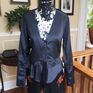 Women's Black Peplum Jacket